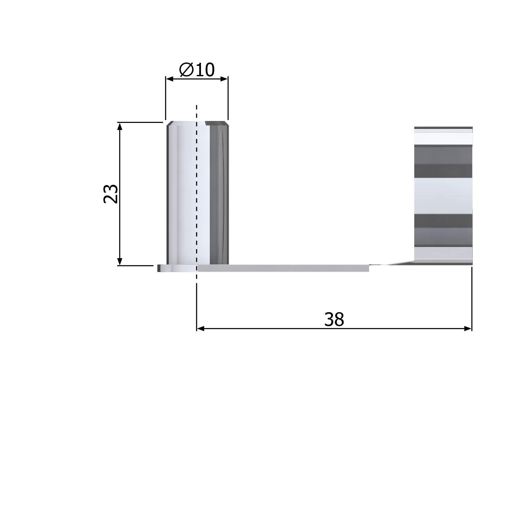 Dimensions of a 60245 Clip