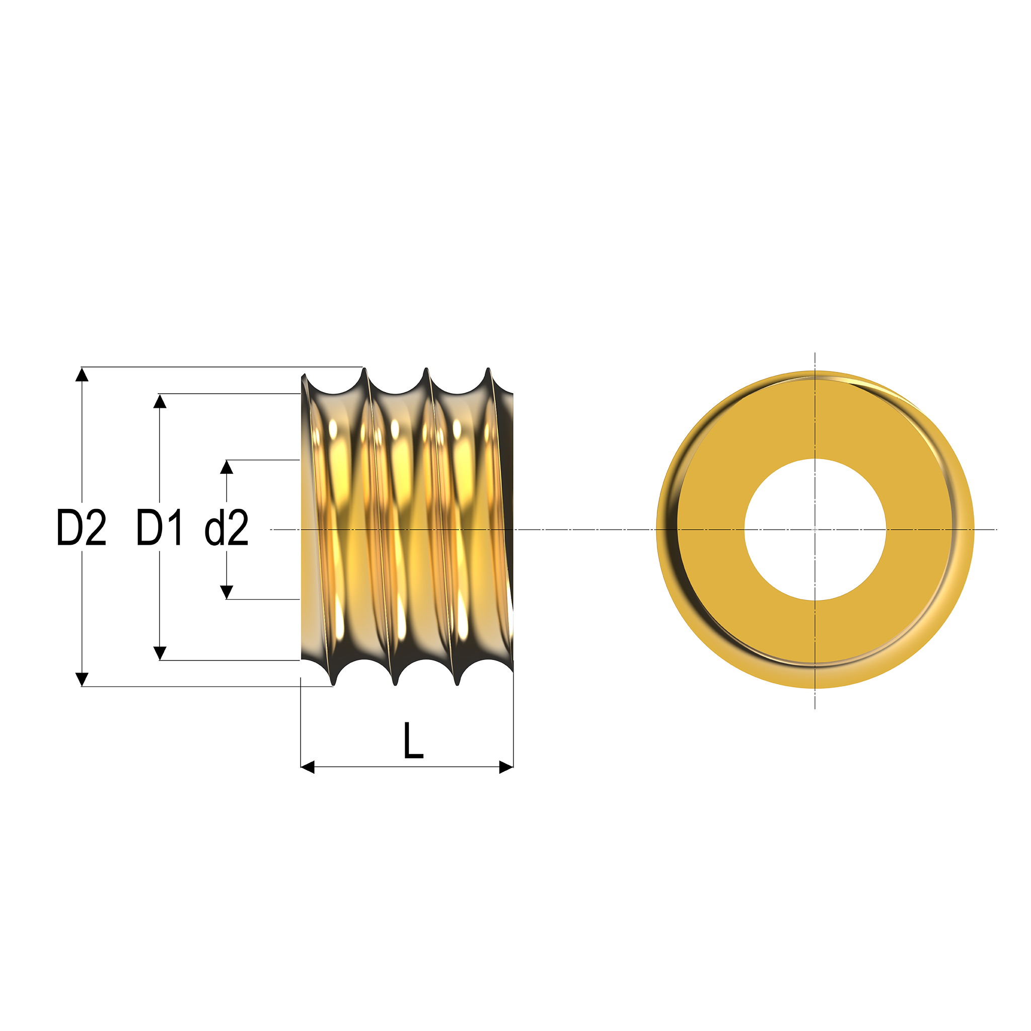 Dimensions of a Thread Fitting