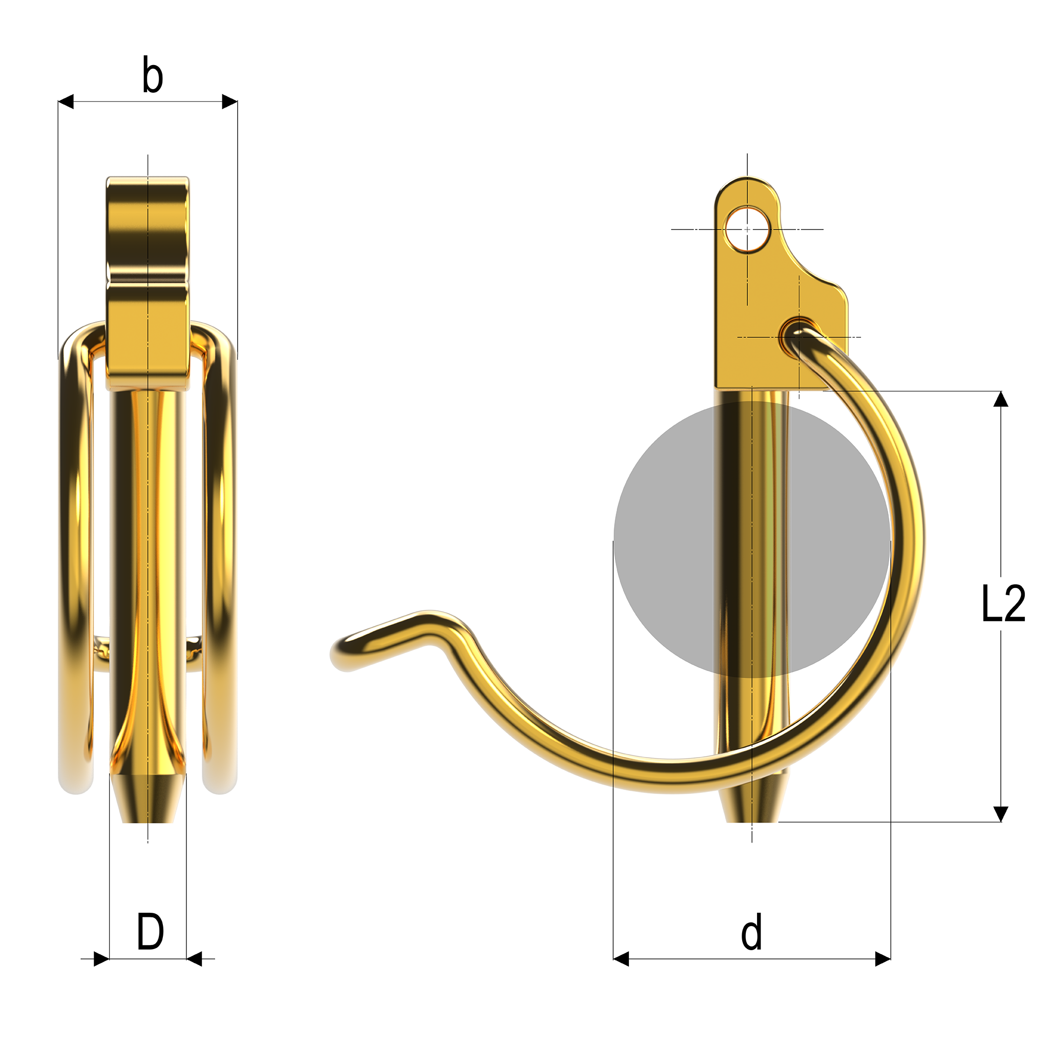 Dimensions of a Locking Pin S&R