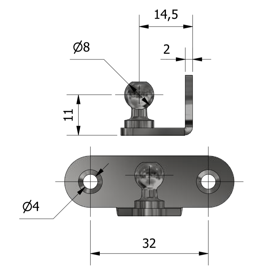 A 606 Ball Bracket